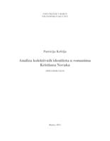 prikaz prve stranice dokumenta Analiza kolektivnih identiteta u romanima Kristiana Novaka