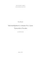 prikaz prve stranice dokumenta Intermedijalnost u romanu Dva svijeta Vjenceslava Novaka