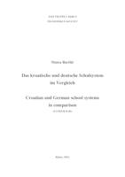 prikaz prve stranice dokumenta Das kroatische und deutsche Schulsystem im Vergleich