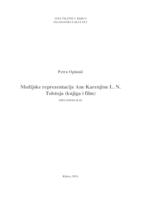 prikaz prve stranice dokumenta Medijske reprezentacije Ane Karenjine L. N. Tolstoja (Knjiga i film)