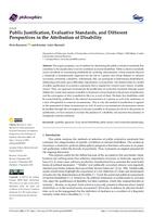 prikaz prve stranice dokumenta Public Justification, Evaluative Standards, and Different Perspectives in the Attribution of Disability