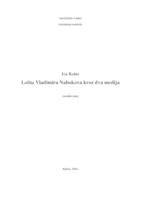 prikaz prve stranice dokumenta "Lolita" Vladimira Nabokova kroz dva medija