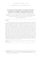 prikaz prve stranice dokumenta Development of Metacognitive Knowledge of Reading Strategies and Attitudes Toward Reading in Early Adolescence: The Effect on Reading Comprehension