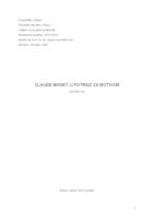 prikaz prve stranice dokumenta Claude Monet i njegov utjecaj na umjetnički pokret impresionizma i umjetnost općenito