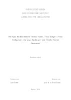 prikaz prve stranice dokumenta Die Figur des Kunstlers in Thomas Manns "Tonio Kröger", Franz Grillparzers "Der Arme Spielmann" und Theodor Storms "Immensee"