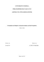 prikaz prve stranice dokumenta Urbanolekte als Beispiel von Sprachvariation aus Daf-Perspektive